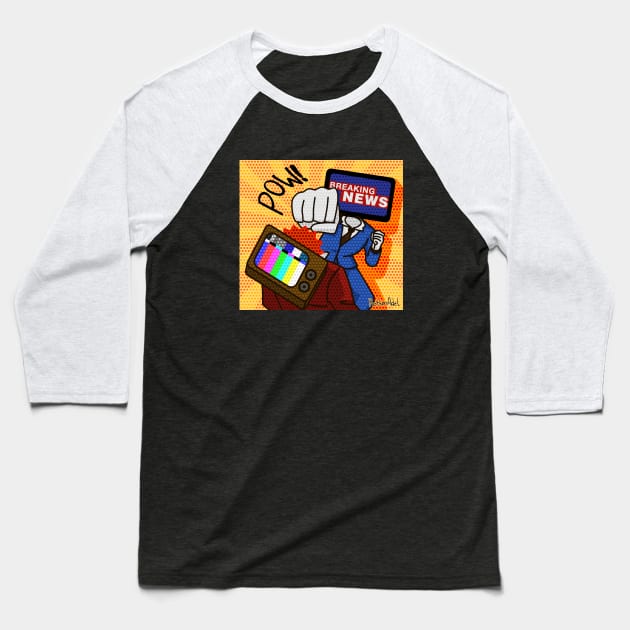 BREAKING NEWS Baseball T-Shirt by Always Rotten